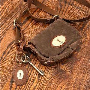 Fossil suede crossbody